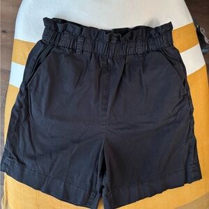 Everlane black paperbag shorts